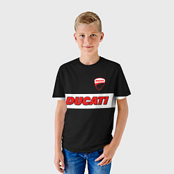 Футболка детская Ducati motors - черный, цвет: 3D-принт — фото 2