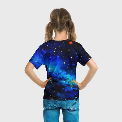 Детская футболка Живописный космос / 3D-принт – фото 6