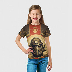 Футболка детская Боец в силовой броне, цвет: 3D-принт — фото 2
