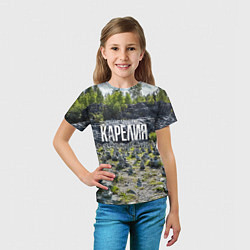 Футболка детская Карелия, цвет: 3D-принт — фото 2