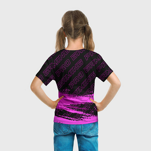Детская футболка Lineage 2 pro gaming: символ сверху / 3D-принт – фото 6