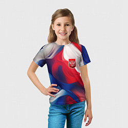 Футболка детская Красный герб России, цвет: 3D-принт — фото 2