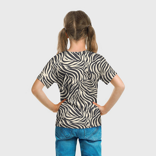 Детская футболка Зебра паттерн / 3D-принт – фото 6