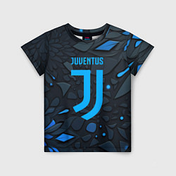 Футболка детская Juventus blue logo, цвет: 3D-принт