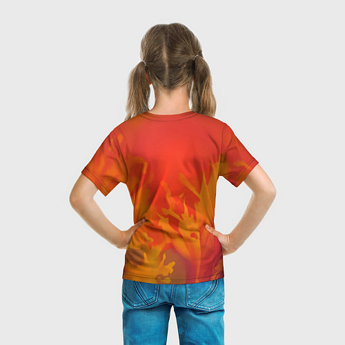 Детская футболка Нейросеть - индийская принцесса / 3D-принт – фото 6
