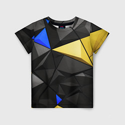 Футболка детская Black yellow elements, цвет: 3D-принт