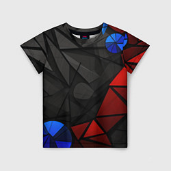 Детская футболка Black blue red elements