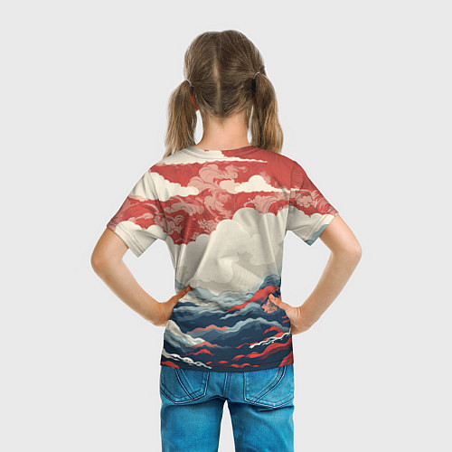 Детская футболка Японская живопись / 3D-принт – фото 6