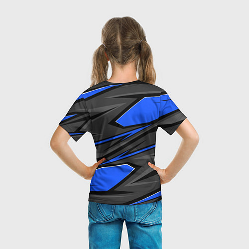 Детская футболка Вольцваген - спортивная униформа / 3D-принт – фото 6