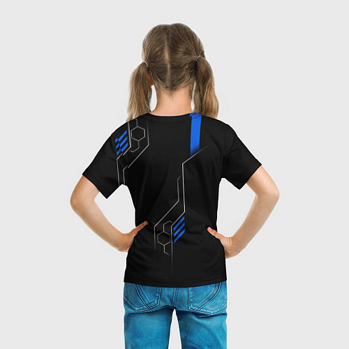 Детская футболка Volkswagen - blue technology / 3D-принт – фото 6
