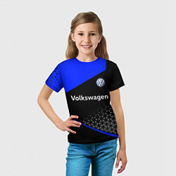 Футболка детская Фольцваген - blue uniform, цвет: 3D-принт — фото 2