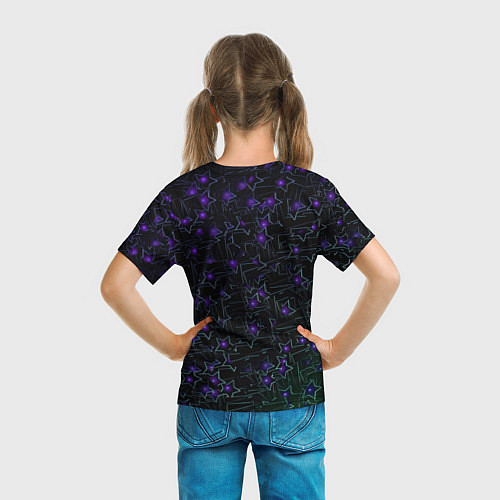 Детская футболка Звездные сети / 3D-принт – фото 6