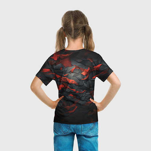 Детская футболка Затухающий камуфляж / 3D-принт – фото 6