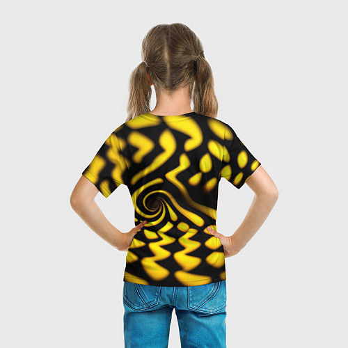 Детская футболка Желтая футболка с воронкой / 3D-принт – фото 6