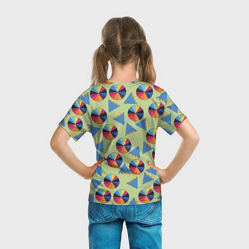 Детская футболка Круг и треугольник / 3D-принт – фото 6
