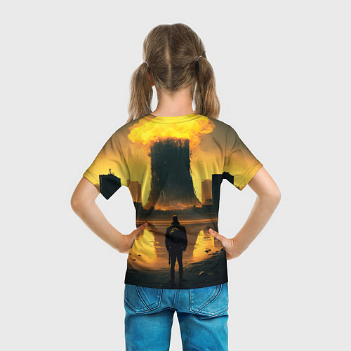 Детская футболка Парень напротив взрыва / 3D-принт – фото 6