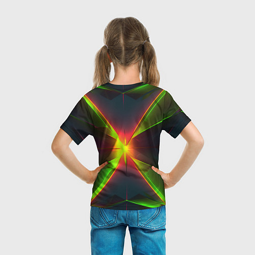 Детская футболка Свечение буквой х / 3D-принт – фото 6