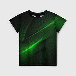 Детская футболка Green neon lines