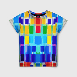 Футболка детская Colorful strips - pop art - vogue, цвет: 3D-принт