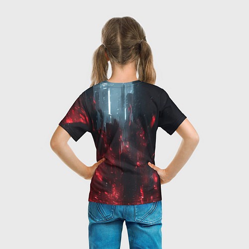 Детская футболка Кибернетическая заклинательница / 3D-принт – фото 6