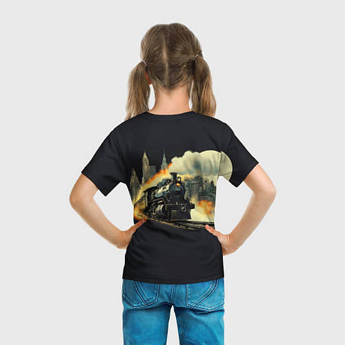Детская футболка Поезд путешествие / 3D-принт – фото 6