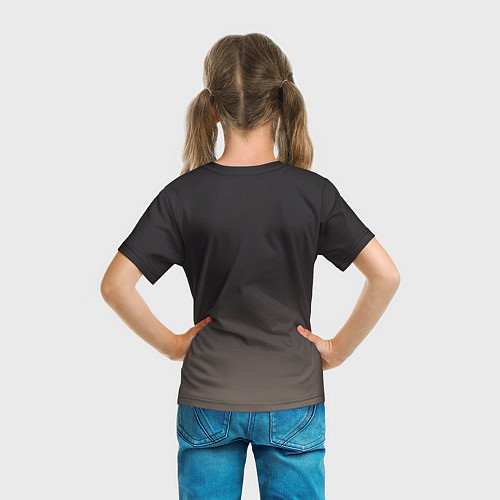 Детская футболка Бурый медвежонок с фонариком / 3D-принт – фото 6