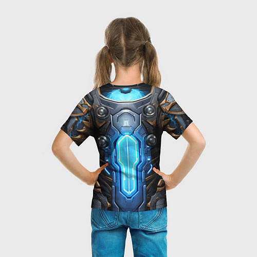 Детская футболка Энергетический доспех космодесантника / 3D-принт – фото 6