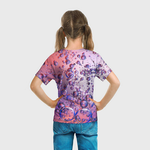 Детская футболка Пузыри в жидкости / 3D-принт – фото 6