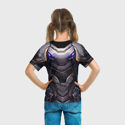 Детская футболка Силовой энергетический доспех паладина / 3D-принт – фото 6