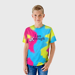 Футболка детская I Am Kenough Tie-Dye, цвет: 3D-принт — фото 2