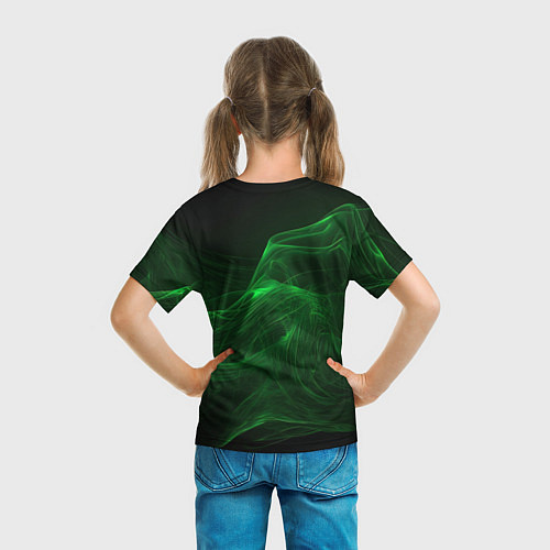 Детская футболка CSGO green lines / 3D-принт – фото 6