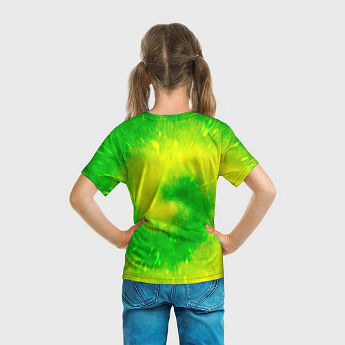 Детская футболка Тай-дай Солнечный луч / 3D-принт – фото 6