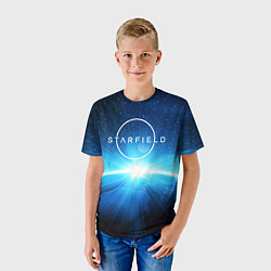 Футболка детская Logo Starfield space, цвет: 3D-принт — фото 2