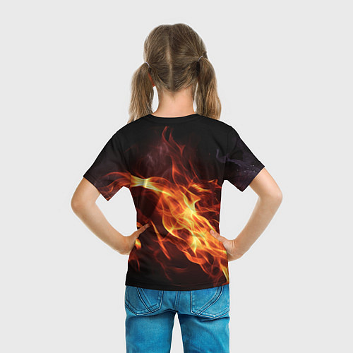 Детская футболка Baldurs Gate 3 fire / 3D-принт – фото 6