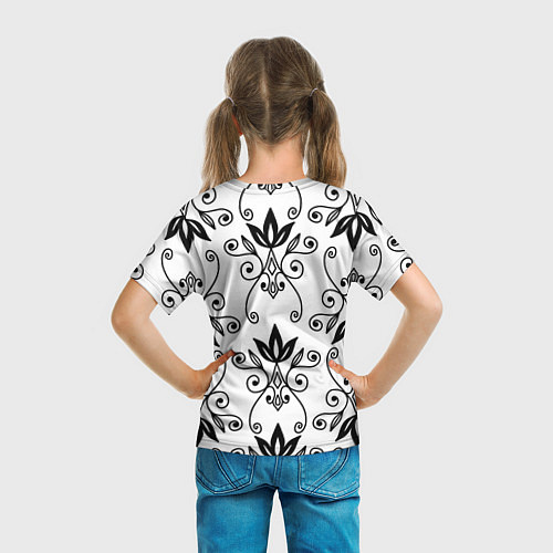 Детская футболка Royal Lily - pattern / 3D-принт – фото 6