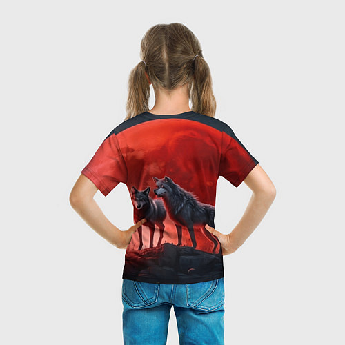 Детская футболка Кровавая луна / 3D-принт – фото 6