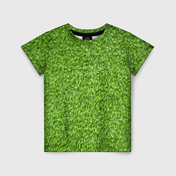 Футболка детская Зелёный газон, цвет: 3D-принт