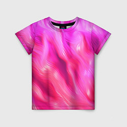 Футболка детская Pink abstract texture, цвет: 3D-принт