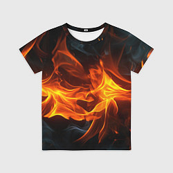 Футболка детская Пламя костра, цвет: 3D-принт