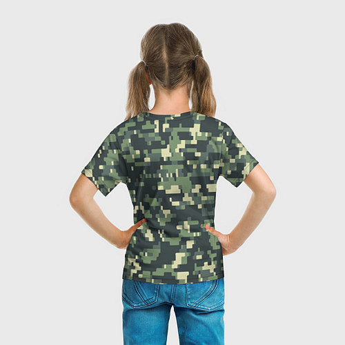 Детская футболка Арма 3 - зелёное хаки / 3D-принт – фото 6