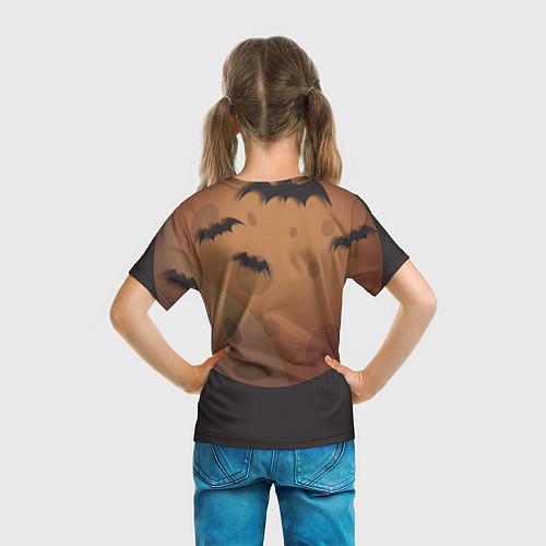 Детская футболка Приведение со злой тыквой / 3D-принт – фото 6