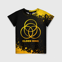 Футболка детская Elden Ring - gold gradient, цвет: 3D-принт