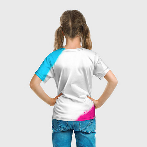 Детская футболка The Sims neon gradient style / 3D-принт – фото 6