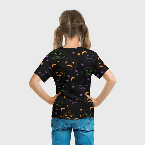 Детская футболка Тыквы яркие / 3D-принт – фото 6