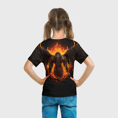 Детская футболка Пламенный Бог Тот / 3D-принт – фото 6