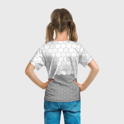 Детская футболка Dark Souls glitch на светлом фоне: символ сверху / 3D-принт – фото 6