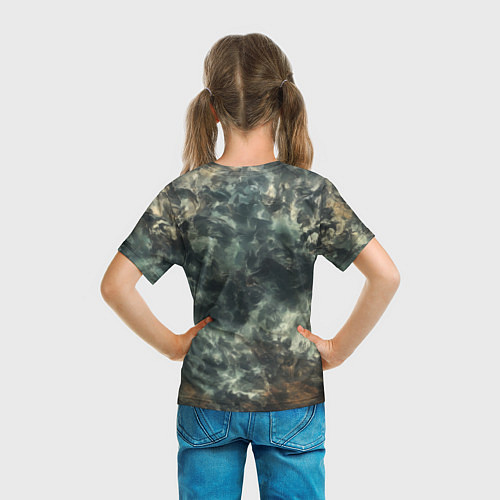 Детская футболка Кибернетическая тыква / 3D-принт – фото 6