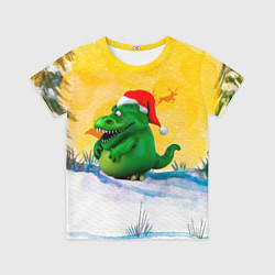 Футболка детская Дракон символ года 2024, цвет: 3D-принт