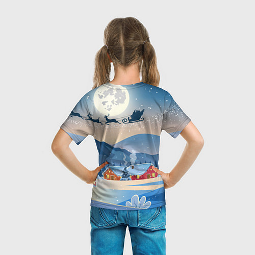 Детская футболка Новогодний дракон 2024 / 3D-принт – фото 6