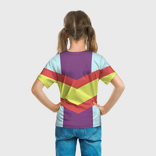 Детская футболка Винтажный цвет 60 годов / 3D-принт – фото 6